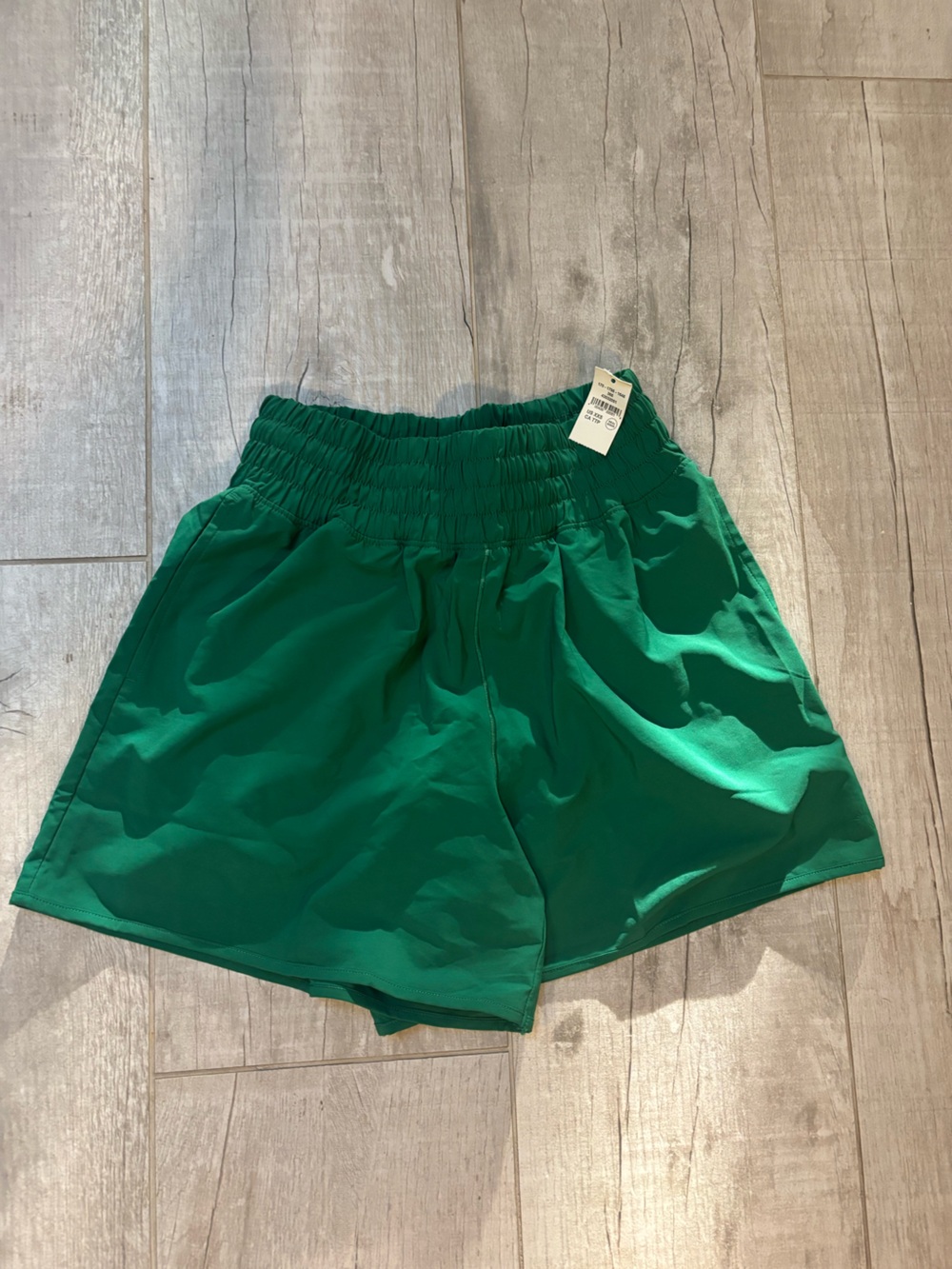 aerie Emerald Green Elastic-Waist Athletic Shorts